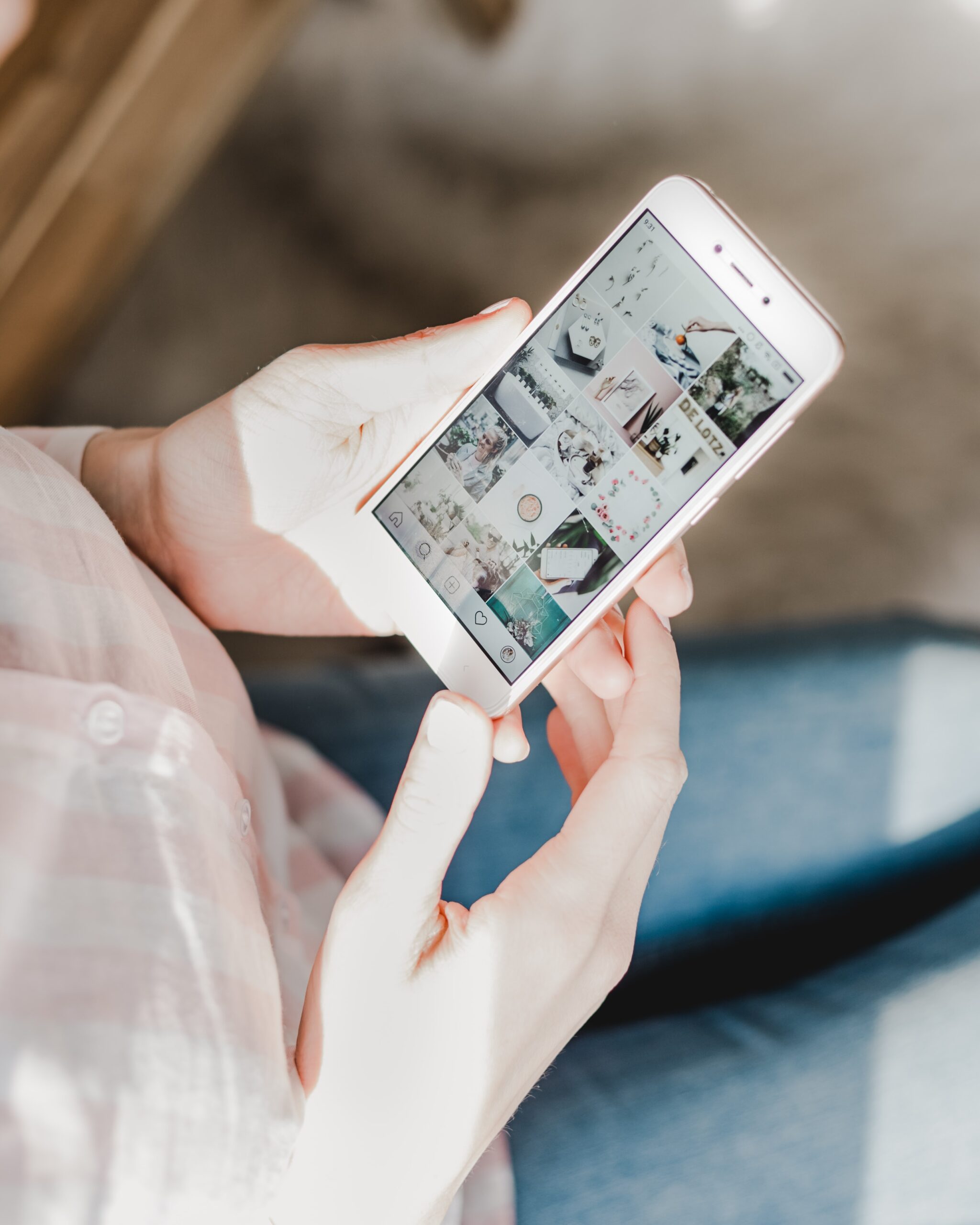 Woman holding mobile phone Woman holding mobile phone