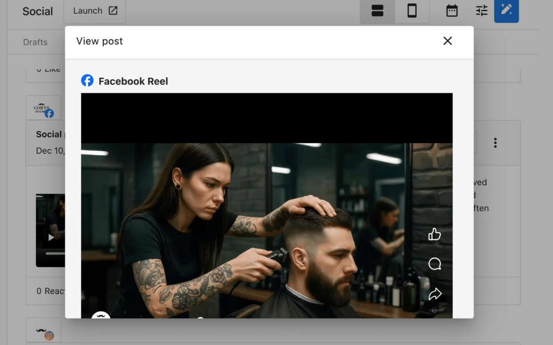 Post Stories and Reels to Facebook from Social Marketing