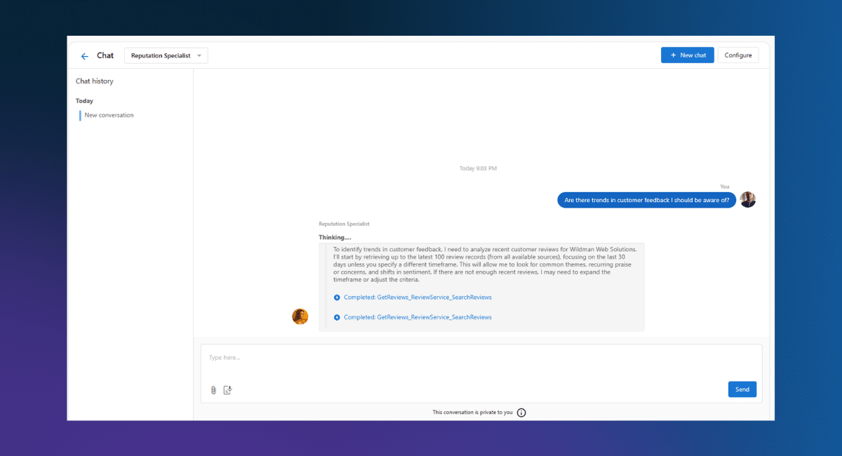 AI review management tool