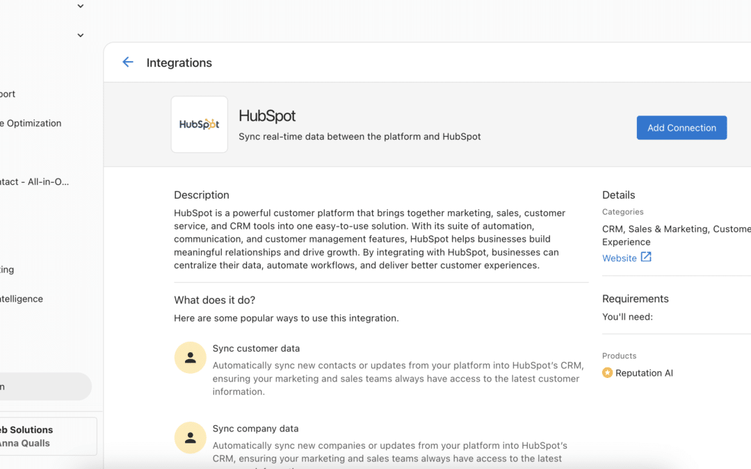 Sync HubSpot Contact and Company data to ensure a consistent source of truth